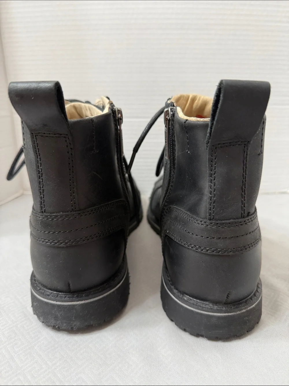 Harley-Davidson Men’s Size 9.5 Stratford Black orLeather Lace-Up Motorcycle Boot
